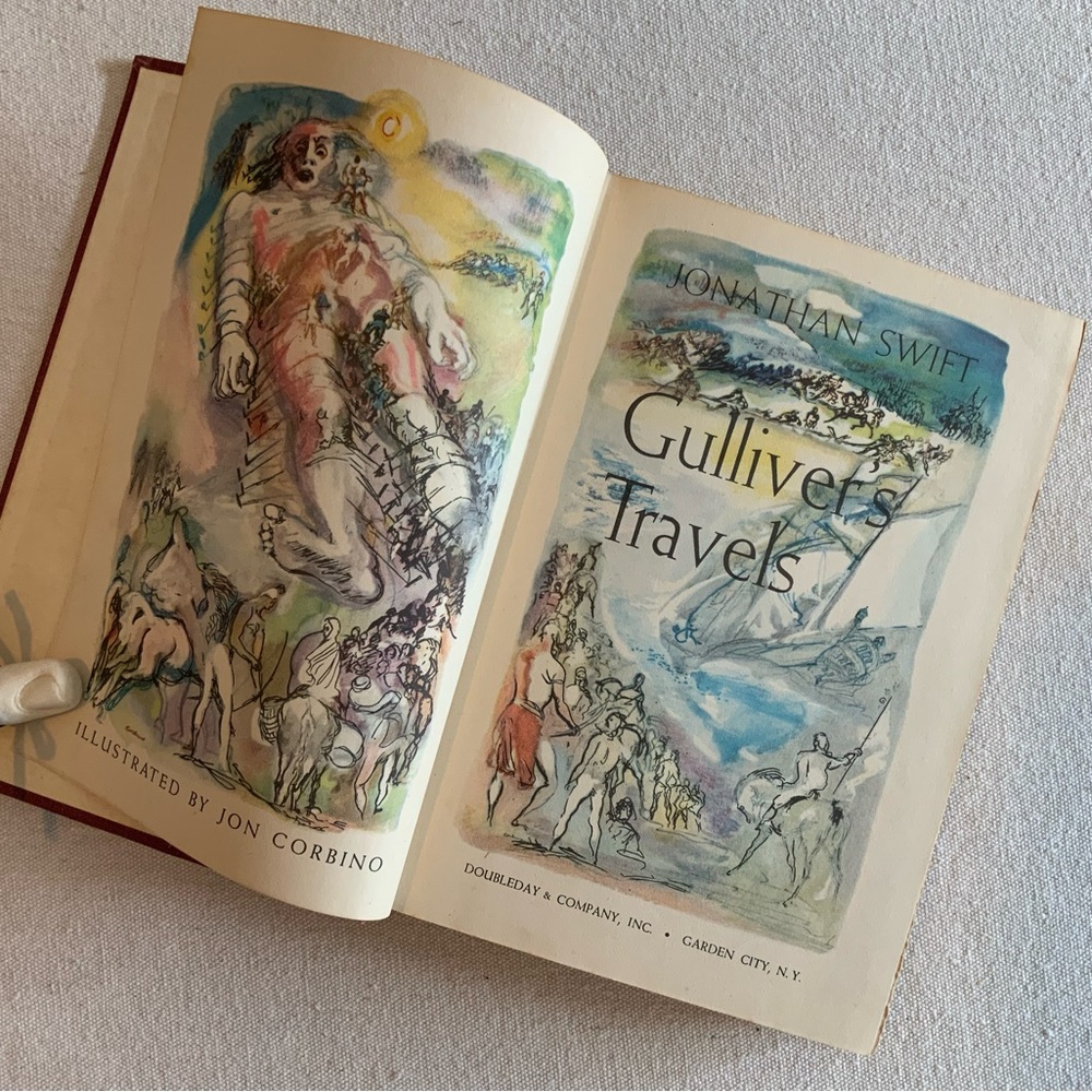 Gullivers Travels Vtg Book